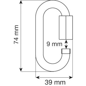 OVAL QUICK LINK STEEL - MAILLON RAPIDE