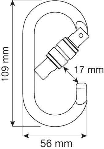 OVAL PRO LOCK - MOUSQUETON