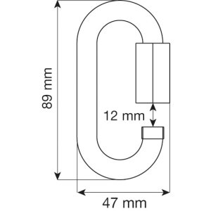 OVAL QUICK LINK STEEL - MAILLON RAPIDE